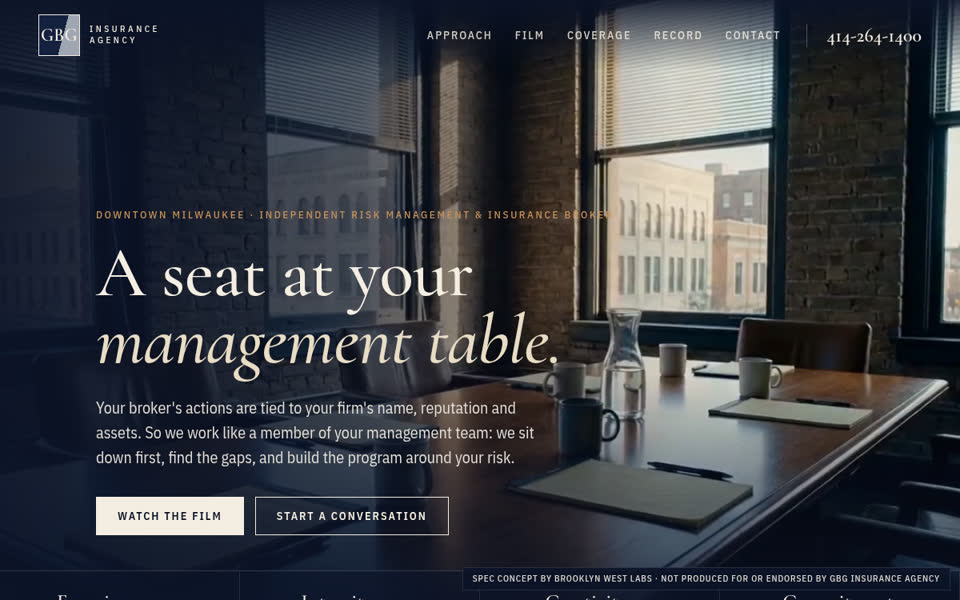 GBG Insurance website